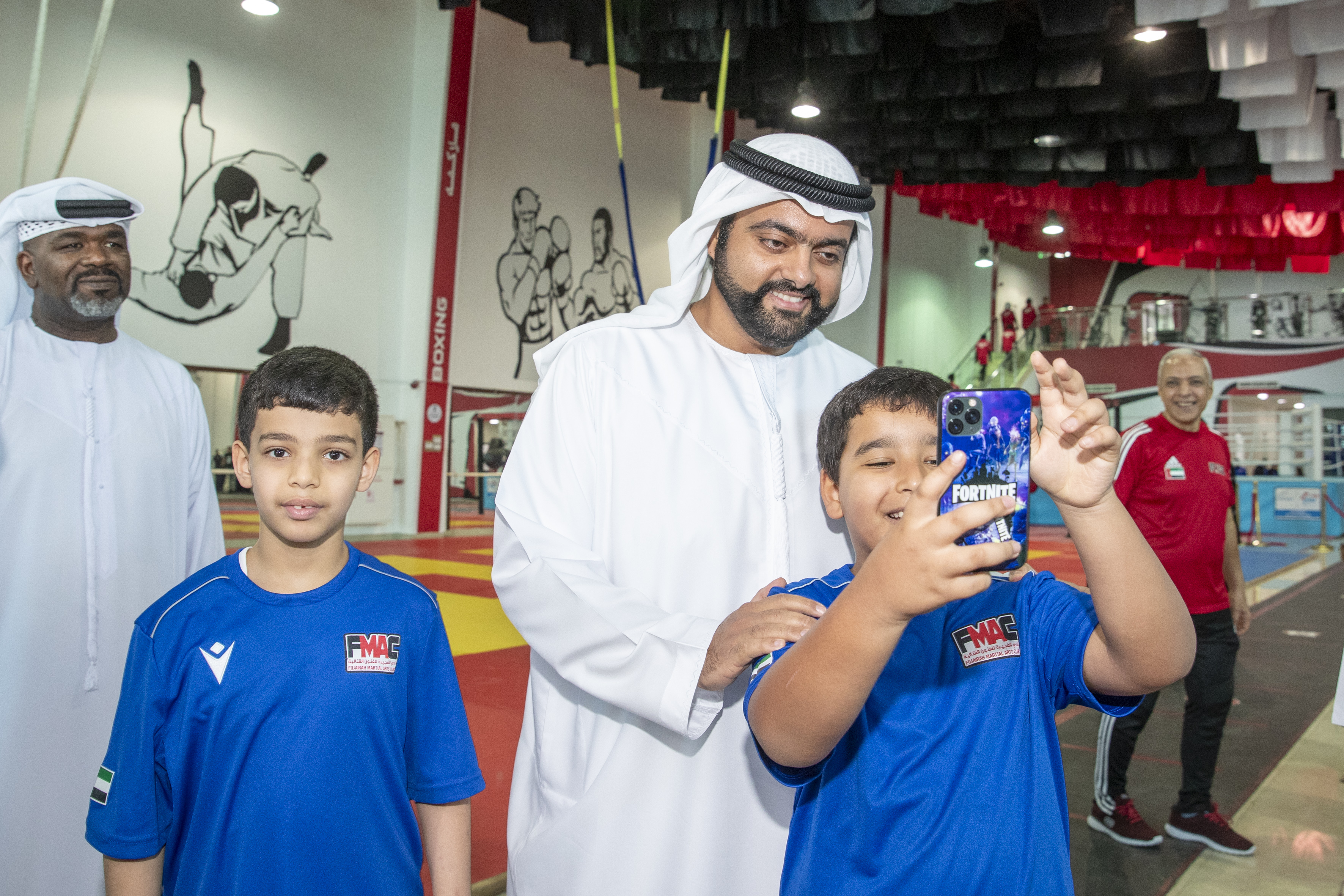 Mohammed Al Sharqi visits the Fujairah Martial Arts Club and learns about the progress of the Future Generations Program