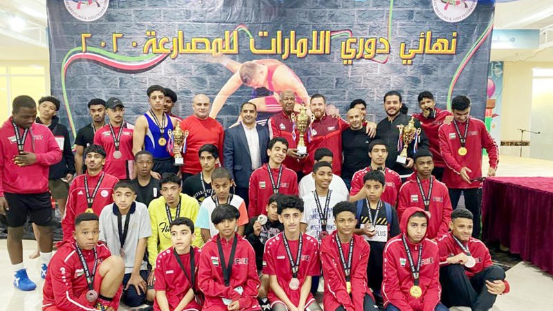 Fujairah is the champion of the cubs wrestling league