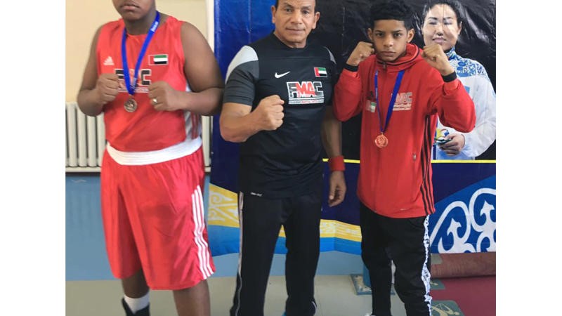 Silver and bronze for Fujairah boxers in Kazakhstan International دولية