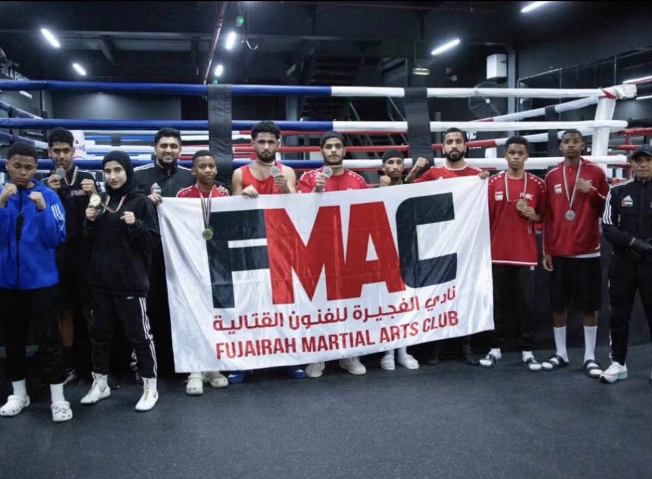 The results of the boxing team's participation in the joint training and  the open sparring of the clubs Dubai at the AC club