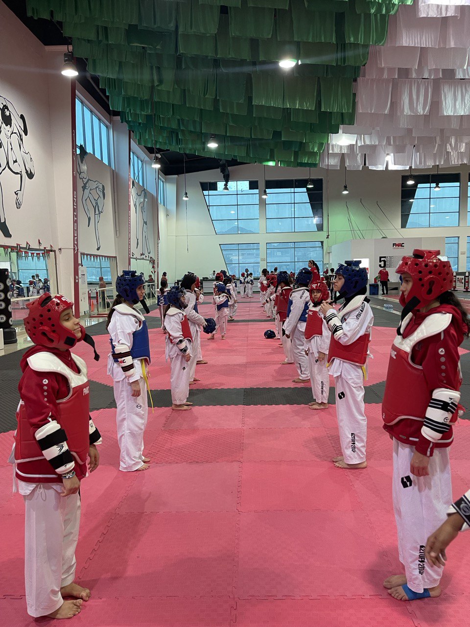 The Taekwondo team, Fujairah branch, continues its training