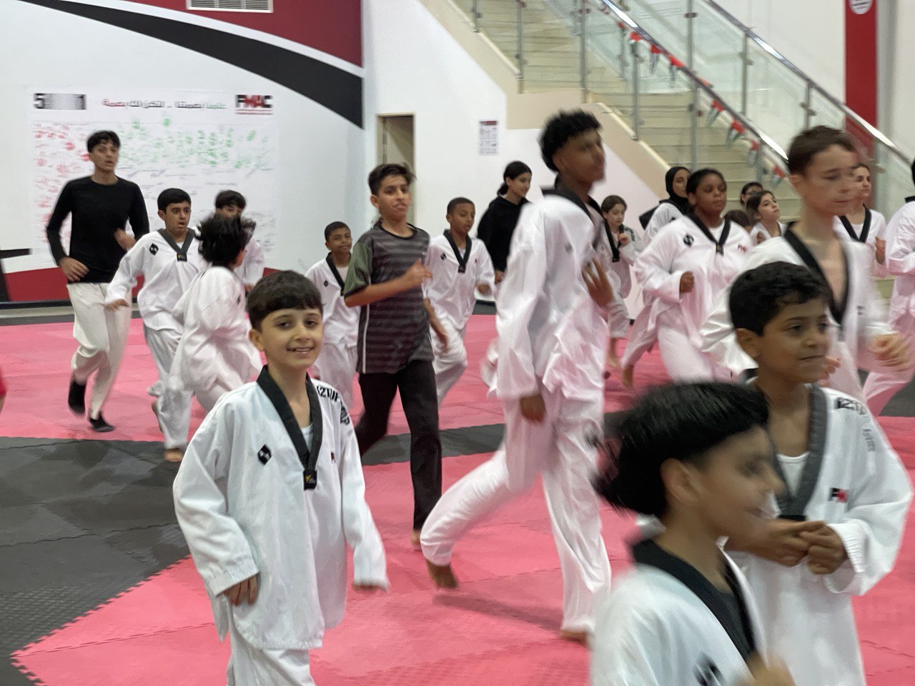 The Taekwondo team, Fujairah branch, continues its training