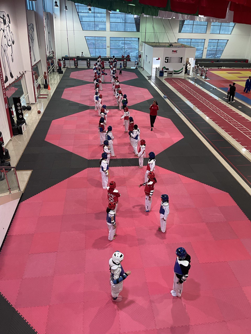 The Taekwondo team, Fujairah branch, continues its training