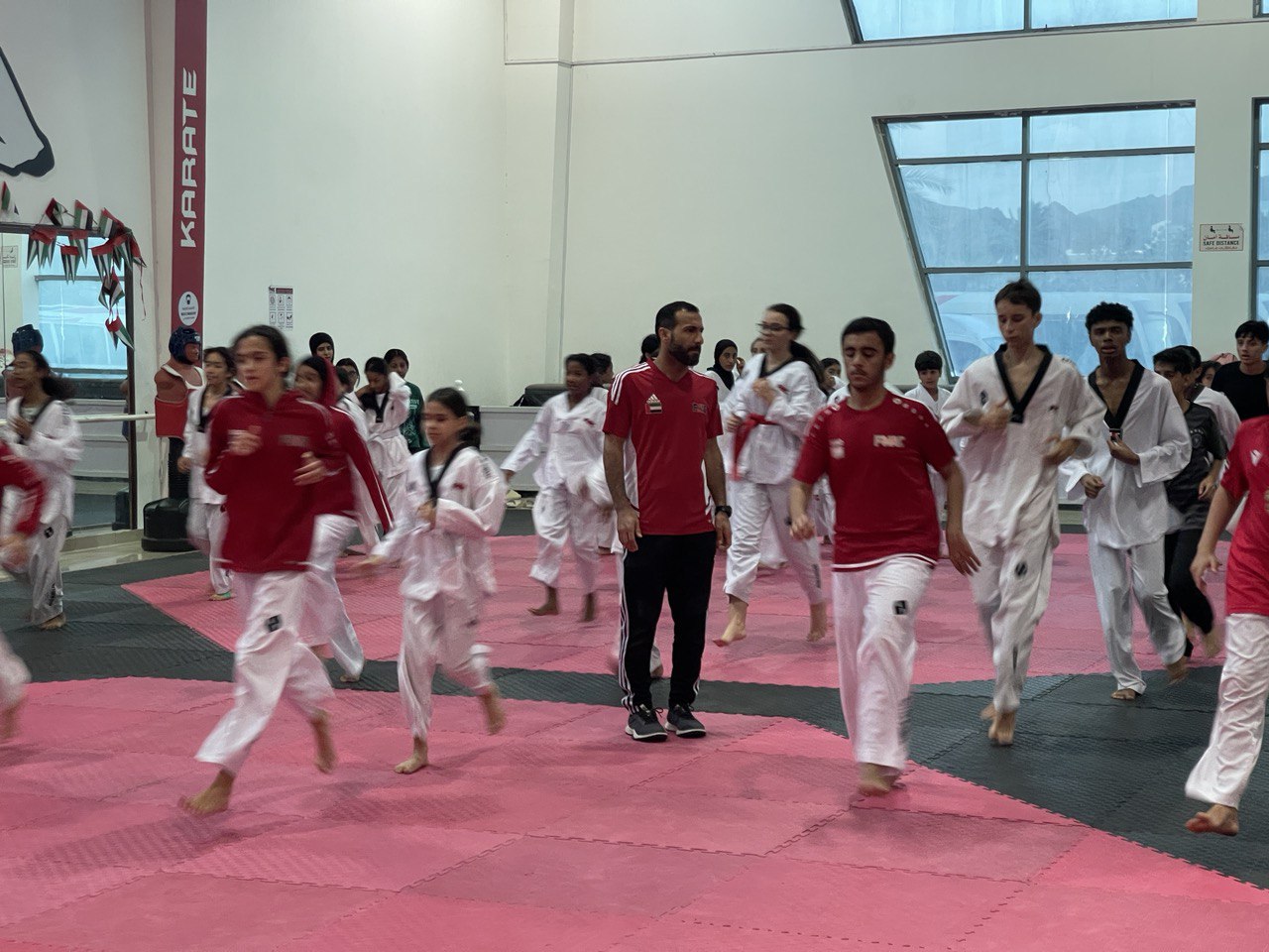 The Taekwondo team, Fujairah branch, continues its training