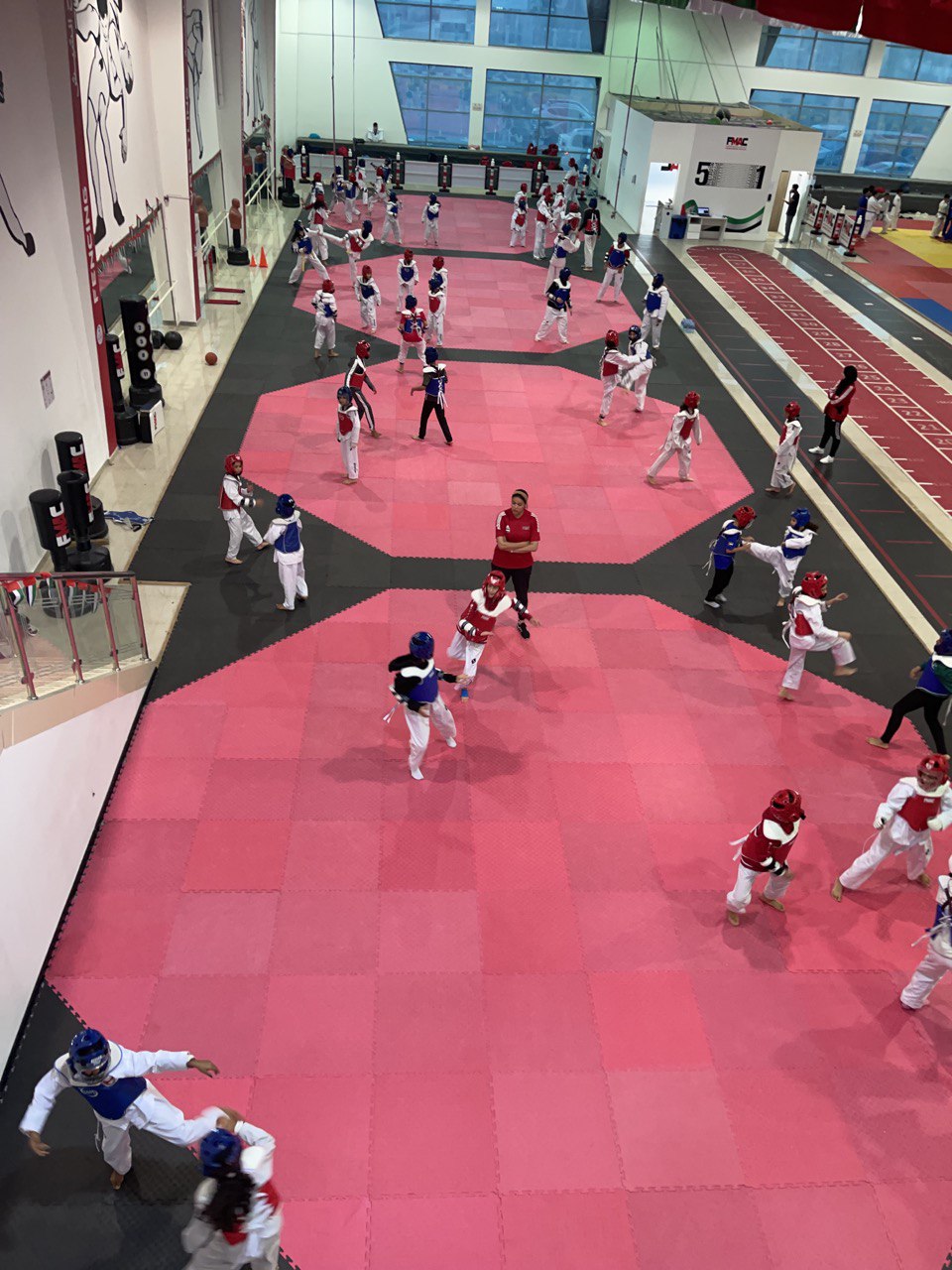 The Taekwondo team, Fujairah branch, continues its training