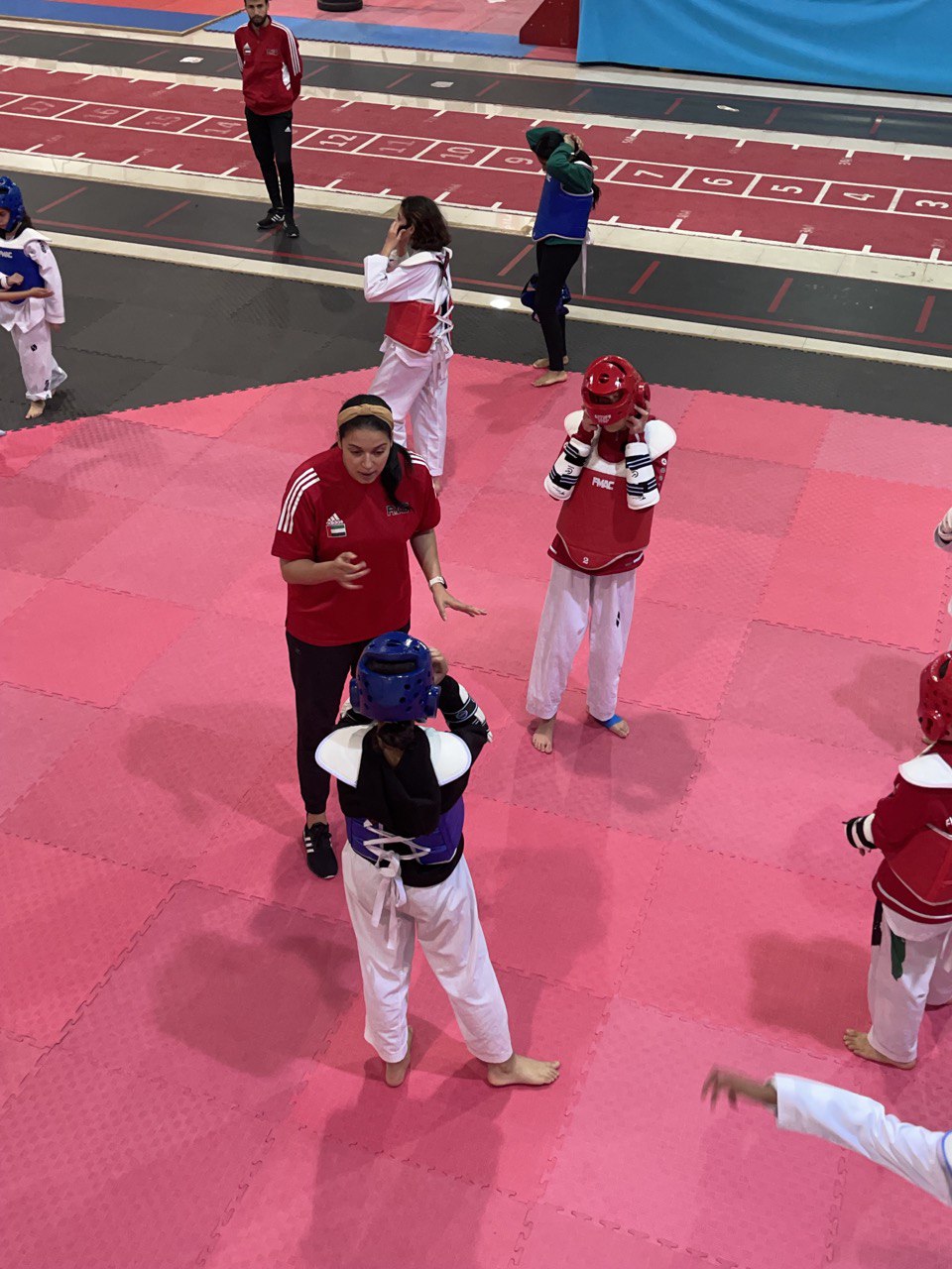 The Taekwondo team, Fujairah branch, continues its training