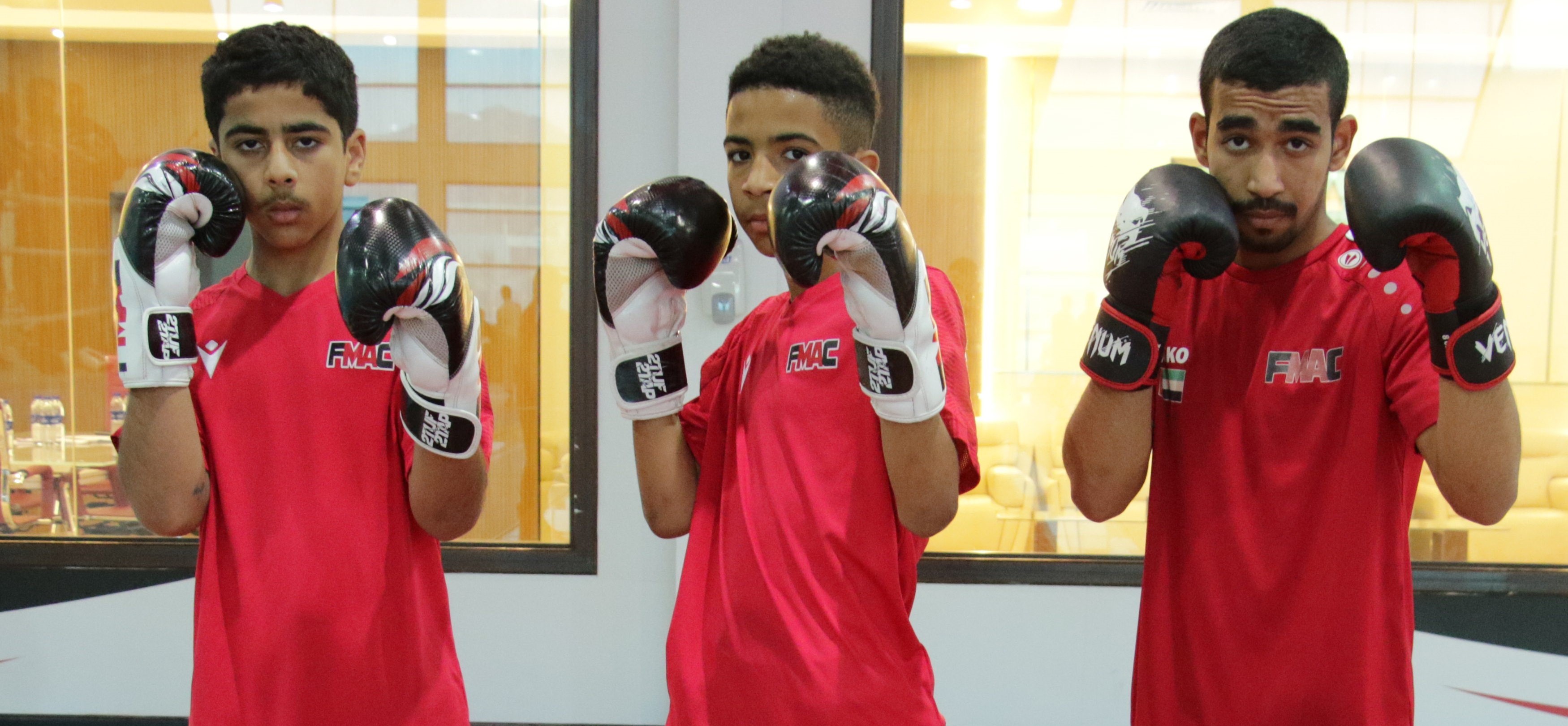 The boxing team participates in a joint meeting with state clubs