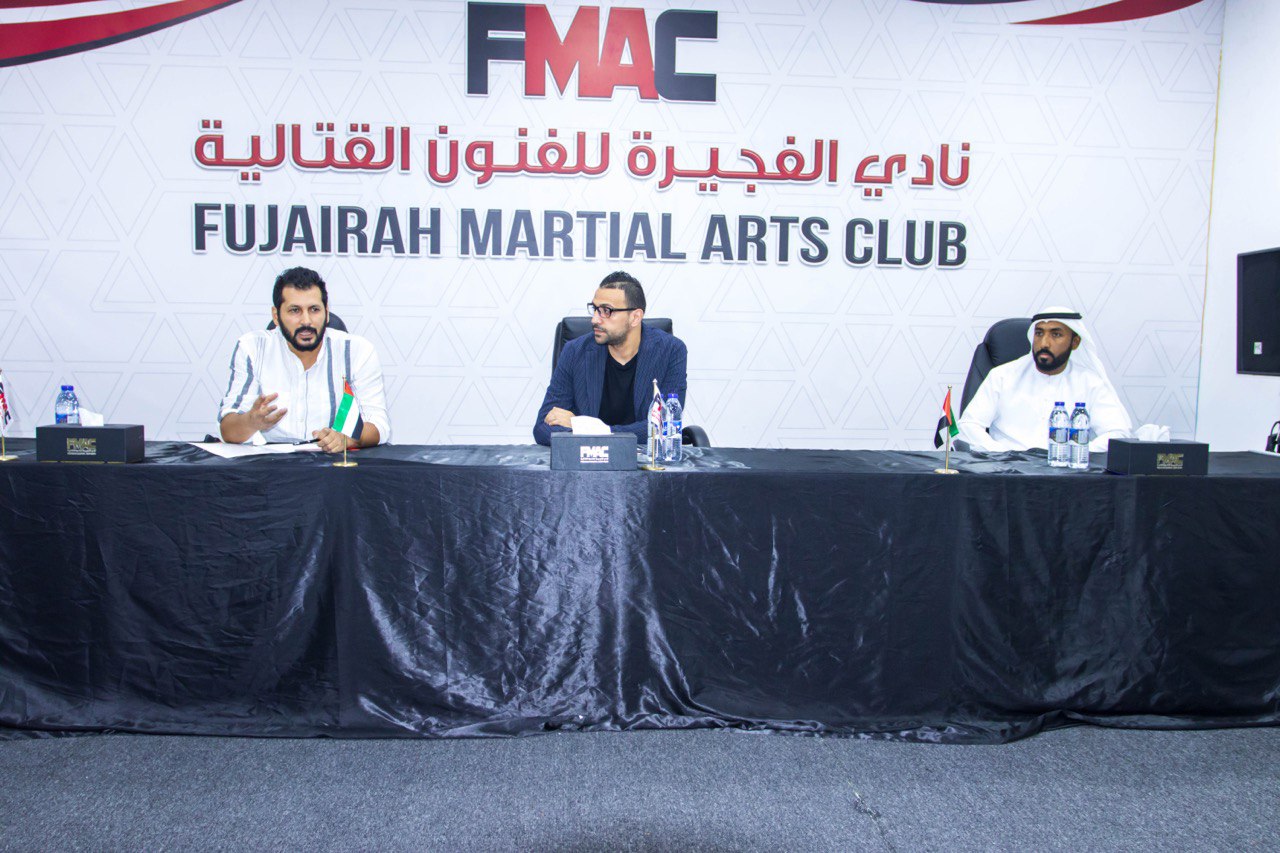 The Fujairah Martial Arts Club management meeting with the families and parents of the players at the Fujairah Martial Arts Club headquarters today to enhance communication between the club and the parents for the benefit of the players