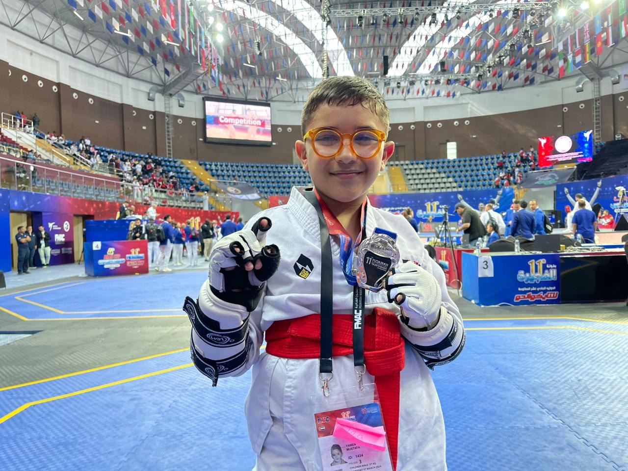 14 colored medals for the Cubs and Zahrat of Fujairah martial arts In the closing day competitions of the Fujairah International Taekwondo Championship