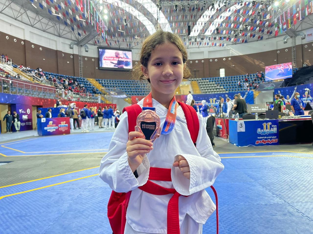 14 colored medals for the Cubs and Zahrat of Fujairah martial arts In the closing day competitions of the Fujairah International Taekwondo Championship