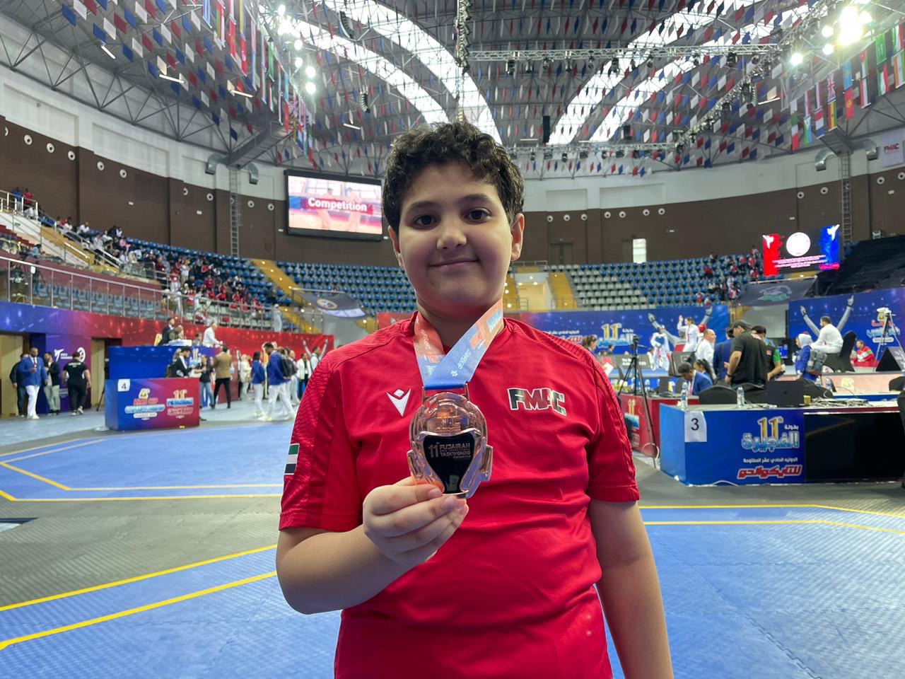 14 colored medals for the Cubs and Zahrat of Fujairah martial arts In the closing day competitions of the Fujairah International Taekwondo Championship