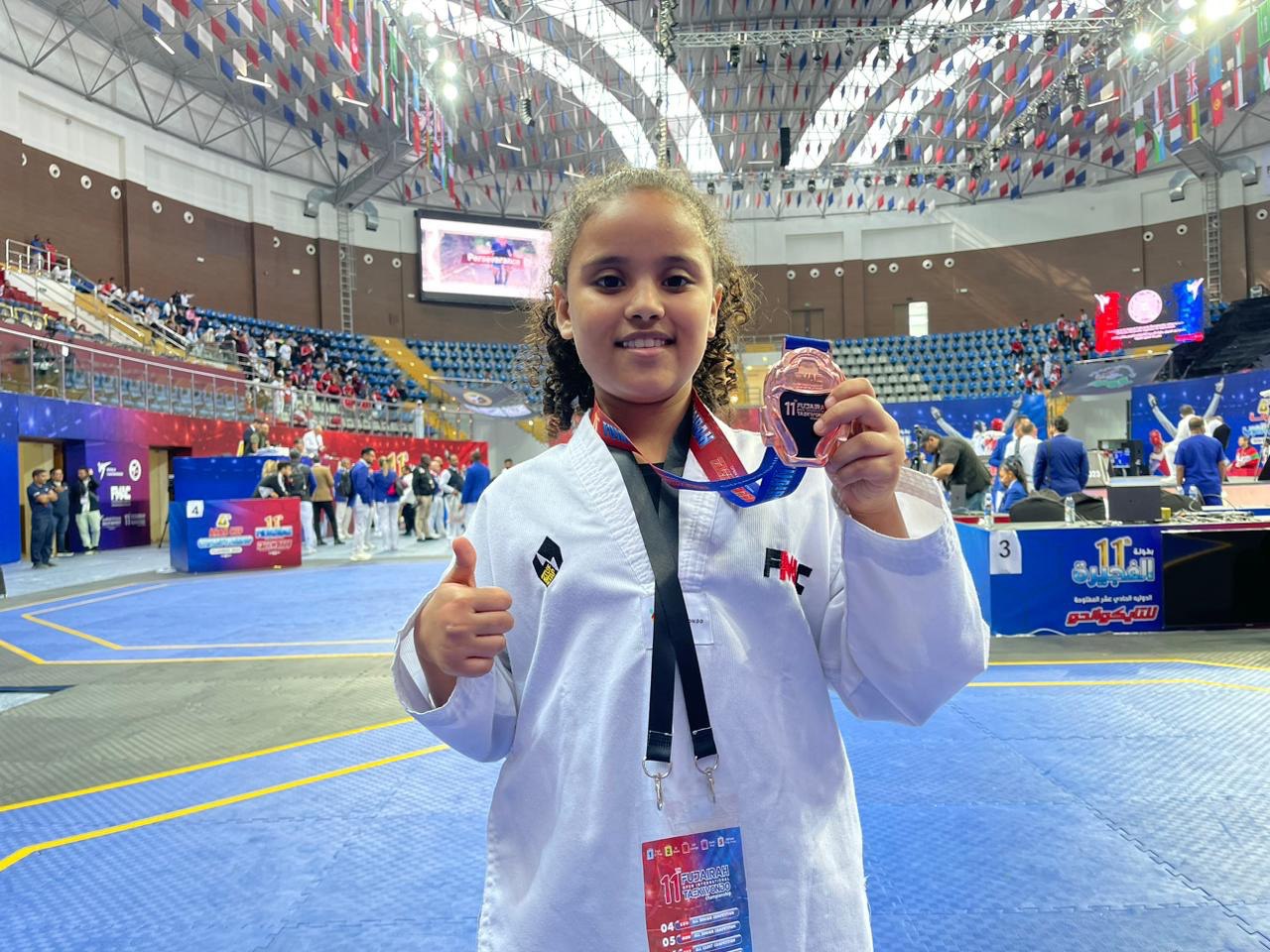 14 colored medals for the Cubs and Zahrat of Fujairah martial arts In the closing day competitions of the Fujairah International Taekwondo Championship