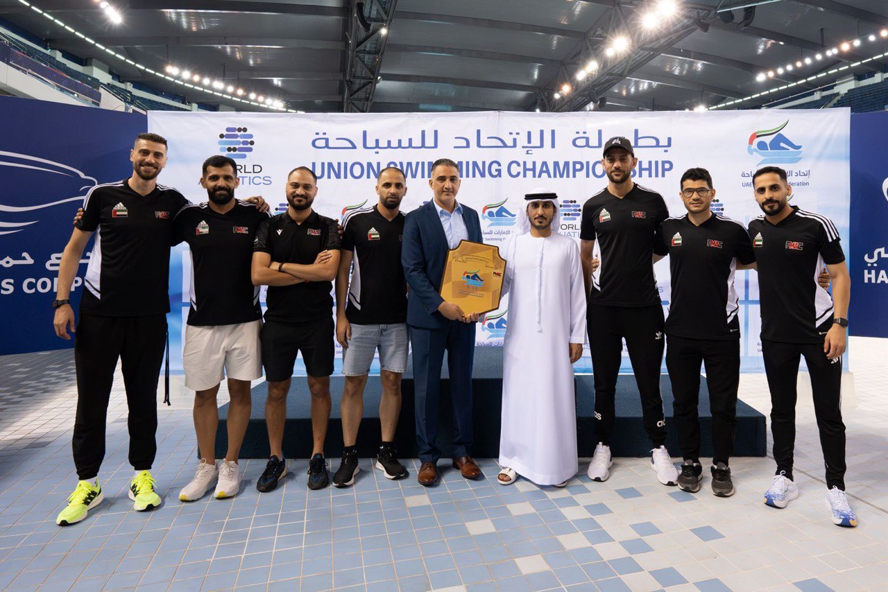 The General Excellence Shield for Aquatics is in the hands of the Fujairah Martial Arts Club